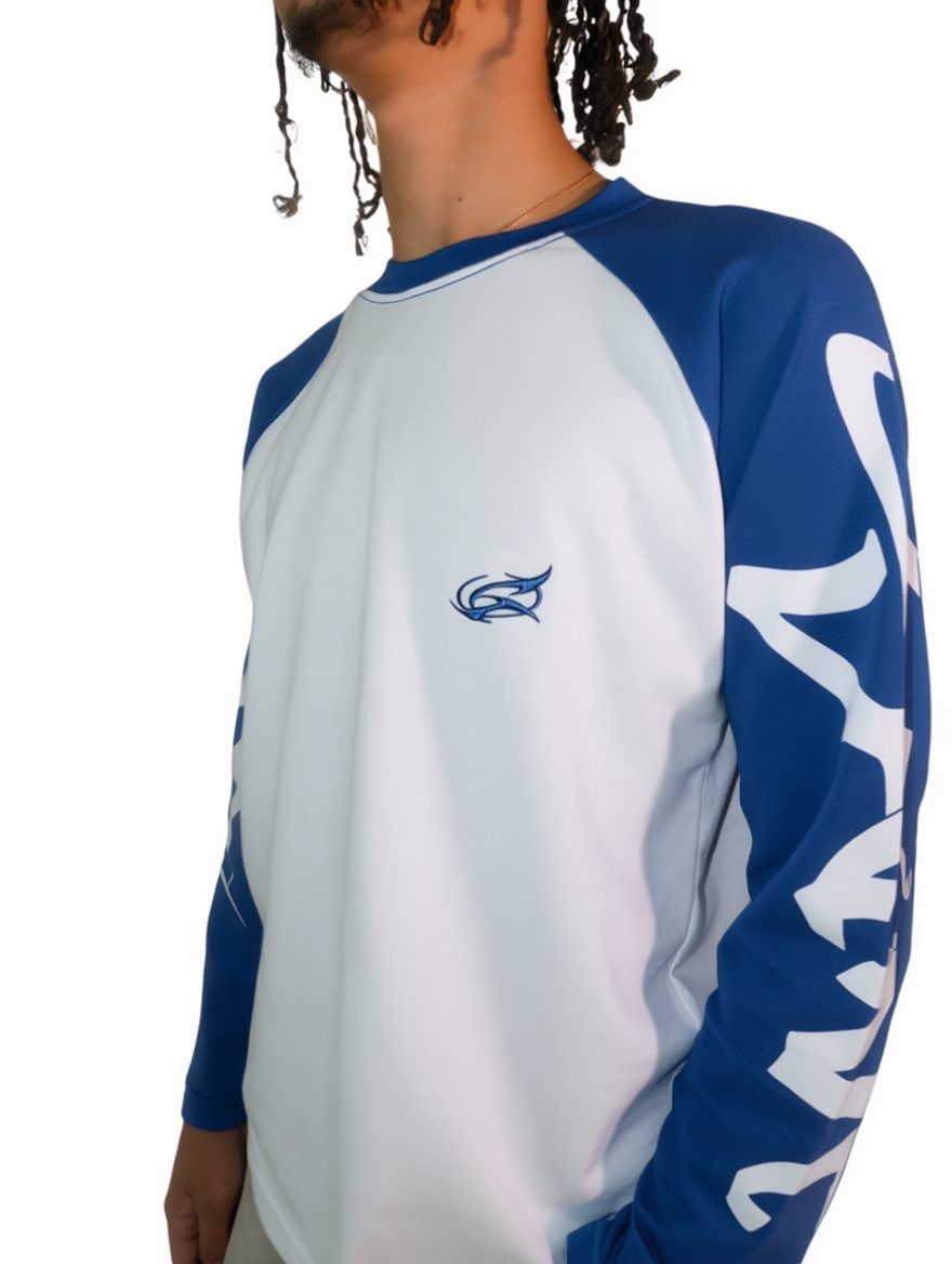 Blue long-sleeve